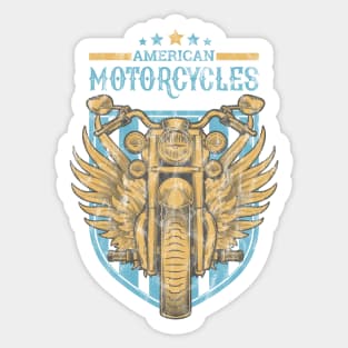 Motorcycle - American motorcycles shirt Sticker